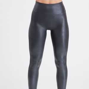 Faux leather Croc leggings